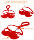 Duck Walking Harness and Leash Chicken Duck Outdoor Training Rope Adjustable Rope for Pet Poultry Hen Cock (XS, Red)...
