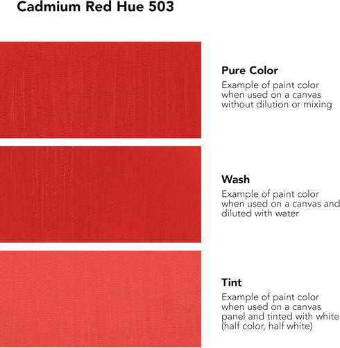 Daler Rowney Georgian Water Mixable Oil Paint Cadmium Red Hue 37ml Tube - Art Paints for Canvas Paper and More - Oil Painting Supplies for Artists...