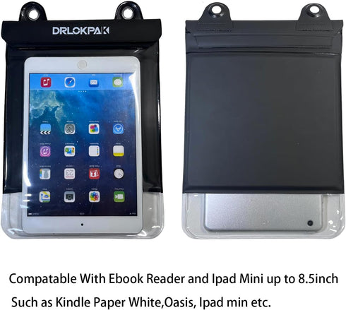 Waterproof eReader Case Cover Tablet Holder Floating Dry Bag Pouch for Kindle Paper White Oasis Fire 7 HD 8 Nook HD 9 Kobo Libra 2 Ipad Mini Tab 7...