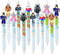 12pcs Game Mechanical Pencils 0.5mm, Removable Characters btw Gaming Scenes, Unique DIY Design, School Stationary Game Party Favors Gifts for Boys...