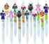 12pcs Game Mechanical Pencils 0.5mm, Removable Characters btw Gaming Scenes, Unique DIY Design, School Stationary Game Party Favors Gifts for Boys...