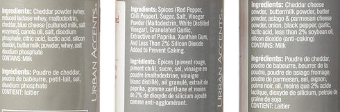 Urban Accents Gluten Free Premium Popcorn Seasoning Variety Pack - Cracked Pepper Asiago, Sizzling Sriracha, White Cheddar...