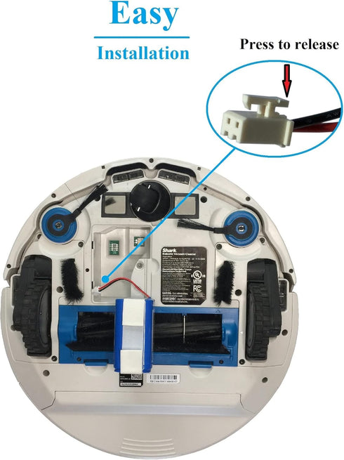 FIVO 3200mAh Replacement RVBAT850 Battery for Shark R75, R85, RV850, RV751, RV761, RV851WV, RV871, RV871C, RV1000S, RV101AE,14.4V/14.8V. (Attentio...