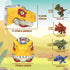 COSOOS T-Rex Dinosaur Hand Puppet with Realistic Roar Sound, Glowing Eyes, Movable Mouth & 4 Little Dinosaur Toys, Jurassic Storytelling Adventure...