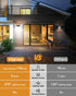2Pack Solar Deck Lights Outdoor, Waterproof Fence Lights with Motion Sensor (3 Modes 178LED), Bright Wireless Wall Light for Outside Yard Garden...