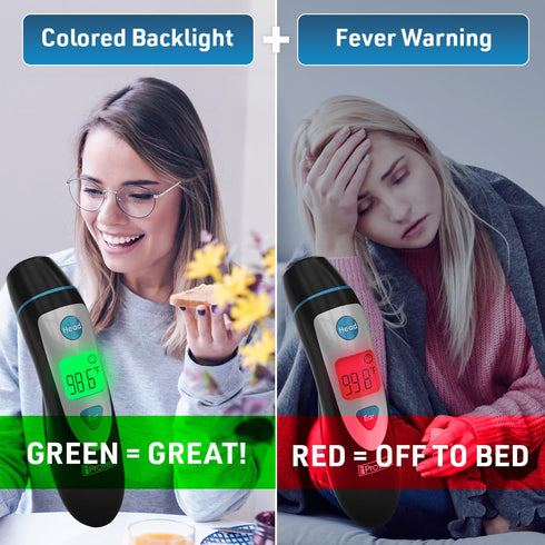 iProven Digital Ear Thermometer for Adults, Kids and Babies |Accurate, Fast & Easy to Use| Ear and Forehead Mode, Fever Detection, 1-second Readin...