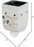 Elanze Designs Birds on a Tree Believe Grey Ceramic Stoneware Electric Plug-in Outlet Wax and Oil Warmer...