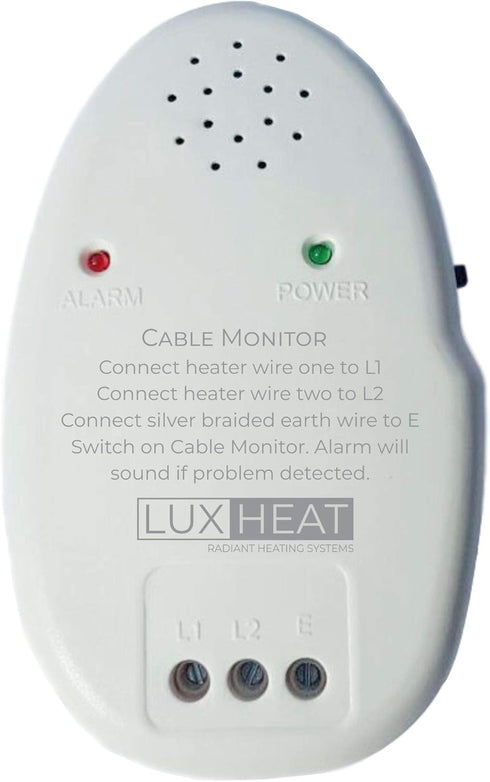 LuxHeat Radiant Floor Heat Installation Cable Monitor, Instant Alarm, Screamer. Monitors Heaters Continuity and Insulation During Floor Installati...