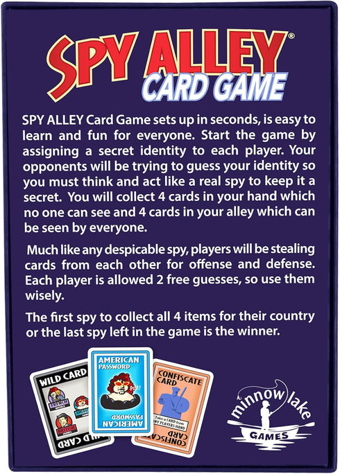 SPY ALLEY CARD GAME: SECRET INTRIGUE for Kids and Adults Ages 8 and Up, Reimagined Spy Game for 2-6 Players, Mystery Games, Family Games for Kids ...
