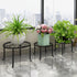 Plant Stand Indoor Outdoor,Metal Plant Stand Sets of 3,Corner Black Plant Stand,small Plant Holder,Plant Pot Holder stand,Potted Plant Stand,Flowe...