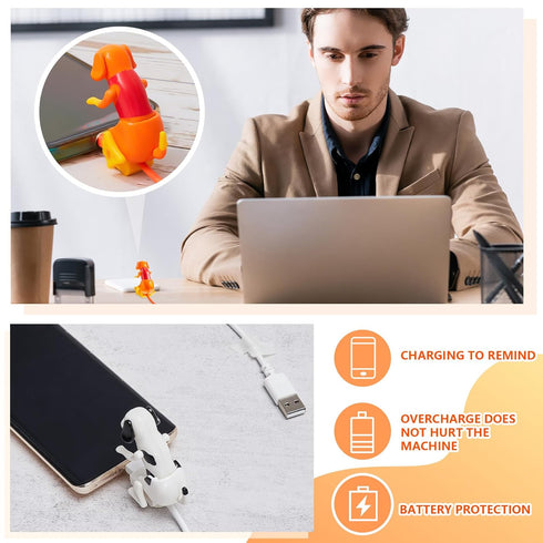 Dog Charging Cable Dog Smartphone USB Cable Charger USB Data Transmission Mini Humping Dog Cable for USB Charging Cable of Mobile Phones, Only Com...