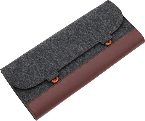 KPREPUBLIC PU Felt Keyboard Carrying case Bag for planck 40% 60% 80% 100% gh60 xd64 tada68 87 tkl 104 Ansi bm60 bm65 bm68 Poker (PU Felt Bag for 8...