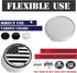 KitsPro 2.2Inch 56MM Wheel Center Caps, Pack of 4 (Silver, Outer 56MM, Inner 53MM)...