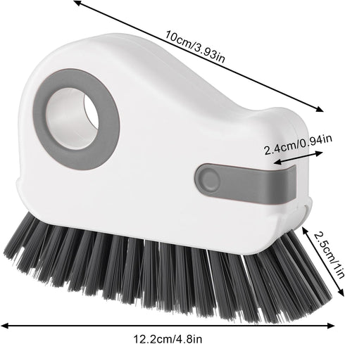 2 in 1 Window Track Cleaning Tools Window Sill Cleaner Tool Groove Crevice Cleaning Brush Grout Corner Scrubber Brush Tool Window Cleaner Tool for...
