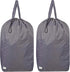 Washable Travel Laundry Bag with Handles and Drawstring (2 Pack), Heavy Duty Large Enough to Hold 3 Loads of Laundry, Fit a Laundry Basket or Clot...