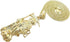 MENS SANTA MUERTE OUR LADY OF HOLY DEATH PENDANT BOX,ROPE CUBAN CHAIN NECKLACE (Cuban Chain Gold)...