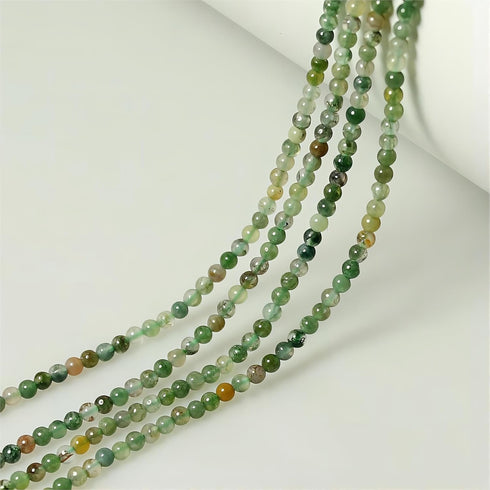 320pcs Natural Small Stone Beads 2mm Indian Agate Round Smooth Loose Gemstone Bead for Jewelry Making Bracelets Earrings Necklaces Accessories...