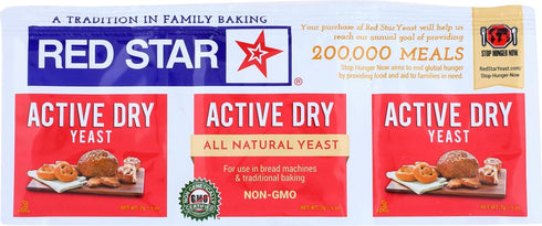 Red Star, Yeast A Countive Dry Gluten Free 3 Count, 0.75 Ounce...