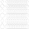 Ximalun 120Pcs Earring Hoops for Jewelry Making,Earring Finding Hypoallergenic Earrings Beading Hoop Bulk Open Bezel Pendant Frame Teardrop Square...