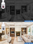 Light Bulb Security Camera Home Wireless WiFi Camera Surveillance Camera Baby Monitor Nanny Cam Pet Camera Video Recording with Audio Remote Contr...