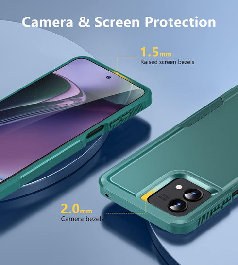 JXVM for Motorola Moto G-Stylus-5G-2023 Case: Military Grade Shockproof Rugged Protective Phone Cover, Sturdy Hybrid Dual Layer TPU Hard Shell Dro...