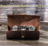 Hiram Genuine Leather Travel Watch Case Roll Organizer Classic, Leather 3-Watches Roll Case for Watches and Bracelets-Coffee...