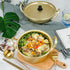 Korea Noodle Pot Aluminum Noodle Pot,Nonstick Double Handle Korean Yellow Aluminum Noodles Pot,Cookware for Kitchen,Great for Soup,Pasta(16CM)...