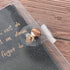 A7 Binder Cover Glitter Powder PVC Budget Binder Rose Gold 6 Round Ring Binders Snap Button Closure Loose Leaf Folders Refillable Soft PVC Noteboo...
