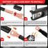 RED WOLF 4 AWG 3/8"(M10) 20 PCS Wire Lugs Ring Terminal Connectors Ends, 4 Gauge Battery Cable Copper Connector Ring Ends Stud w/Heat Shrink Tubin...