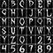 36pcs Halloween Letter Stencils Numbers Stencils Templates Reusable Plastic Alphabet Templates Stencil Set for Halloween Wood, Wall, Fabric,Chalkb...