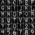 36pcs Halloween Letter Stencils Numbers Stencils Templates Reusable Plastic Alphabet Templates Stencil Set for Halloween Wood, Wall, Fabric,Chalkb...