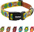 SUFEI Nylon Dog Collar - Adjustable Classic Pet Collars with Quick-Release Buckle and D-Ring, Multicolor Cute Patterns Soft Dog Collar for Small M...