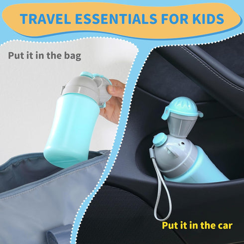 ONEDONE Portable Potty Baby Child Potty Urinal Emergency Toilet for Camping Car Travel and Kid Potty Pee Training (Blue)...