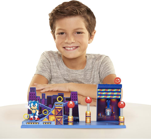 Sonic The Hedgehog Action Figures 2.5" Studiopolis Zone Playset...