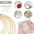 6Pcs Wooden Embroidery Hoops for Quilting Accessories - 4 inch to 10 inch Cross Stitch Craft Rings for Crafts Quilting Frame for Hand Quilting Sup...