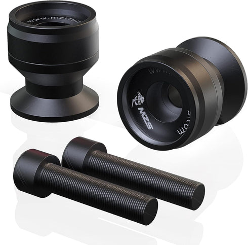 MZS 6MM Swingarm Spools, Sliders Stand CNC Universal M6 Black Compatible with YZF R7 R1 R3 R6 R6S YZF600R FZ1 FZ6 FZ6R FZ8 FJ09 FZ09 FZ10 MT09 MT1...