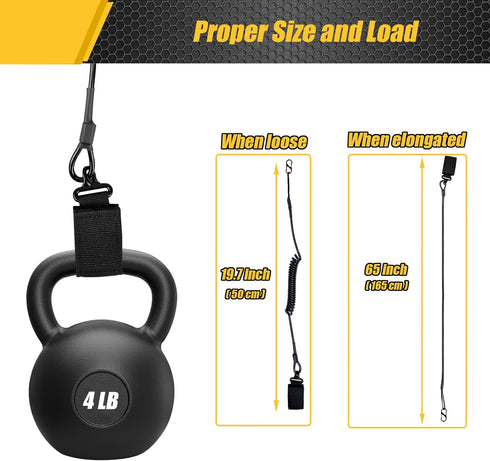 Safety Fall Protection Tool Lanyard for Power Tools, Tool Safety Tether with Carabiner Clip, Adjustable Store Up to 2.5" Diameter Objects,Maximum ...