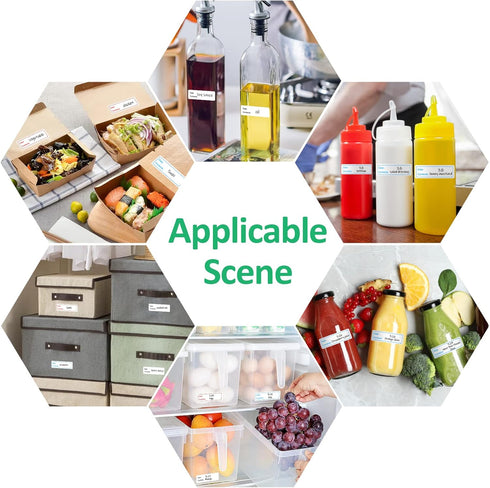 648Pcs Freezer Labels, 1 x 3 Inch Food Labels to Write on Removable, Food Freezer Labels, Food Storage Stickers, Easy Clean Refrigerator Freezer P...