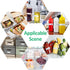 648Pcs Freezer Labels, 1 x 3 Inch Food Labels to Write on Removable, Food Freezer Labels, Food Storage Stickers, Easy Clean Refrigerator Freezer P...