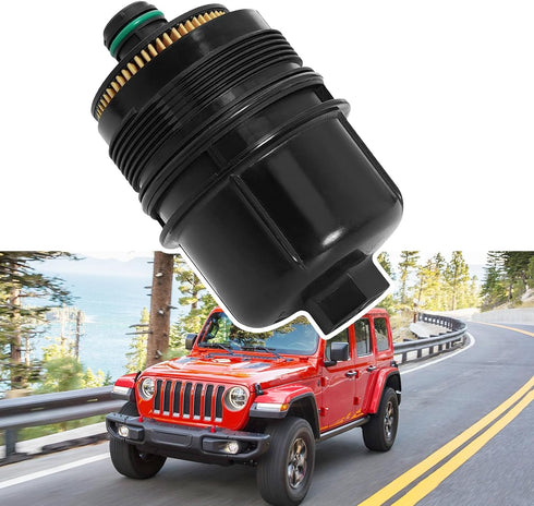 Ecodiesel Engine Oil Filter Compatible with Dodge Ram 1500 DT Jeep Wrangler JL Gladiator 3.0L V6 2020-2021, Replace# 68507598AA 68498720AA...