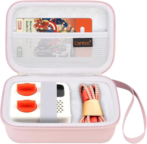 Canboc Carrying Case Compatible with Yoto Mini Bluetooth Travel Audio & Music Player, Mesh Pocket fit Audiobook Cards, Music Player Storage Bag, P...