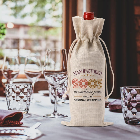 Happy 21st Birthday Party Decorations for Her Him, Cool 21st Birthday Gifts for Her Him Wine Bag, Unique 21 Year Old Birthday Gifts for Her Women,...