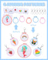 Pllieay 6 Pcs Cross Stitch Kits for Beginners for Kids 7-13, Kids Embroidery Kit Needlepoint Kit Arts and Crafts Kit with Instructions for Backpac...
