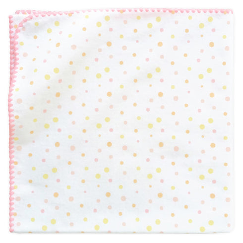Amazing Baby Large Receiving Blanket, Ultimate Swaddle for Baby Boys, Girls, Softest US Cotton Flannel, Best Shower Gift, MADE in USA, Playful Dot...
