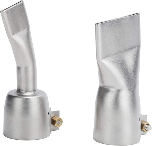 2Pcs Welding Gun Flat Nozzle, Stainless Steel Alloy 20mm Small+40mm Large Tip Welding Gun Nozzle, Hot Air Tourch Gun Soldering Supplies Accessory ...