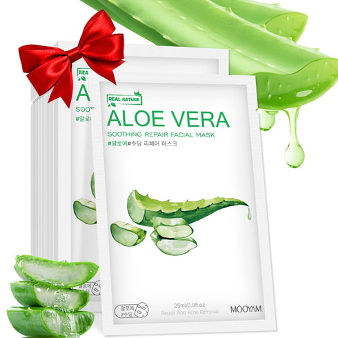 Aloe Vera Face Mask,Hydrating Face Masks Skincare For Dry, Oily,Sensitive Skin,Aloe Facial Skincare Sheet For Moisturizing, Soothing, Calming, Sun...