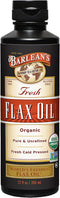 Barlean's Organic Flaxseed Oil Liquid, Cold Press Flax Seeds, 7,640mg ALA Omega 3 Fatty Acid Supplement for Healthy Hair, Skin, and Eyes, Vegan & ...