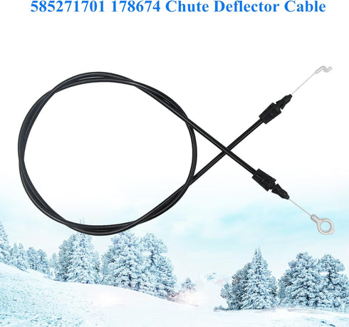 585271701 178674 Chute Deflector Cable for Craftsman Husqvarna AYP Sears Snowblower Snow Thrower 587030801 420673 532420673...