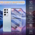 3 Pack Curved Tempered Glass Screen Protector Applicable for Samsung Galaxy S21 Ultra 5G 6.8inch, Support Fingerprint ID Friendly Tempered Glass S...