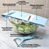 5 in 1 Mandoline Slicer for Kitchen, Vegetable Slicer Multi Blade Potato Chip, Veggie shredder, Vegetable Cutter, Julienne Shredder and peeler For...